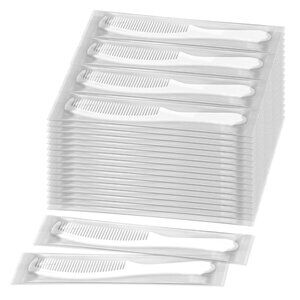 Disposable Hair Combs Bulk 100 Pack for Travel, Shelter, Charity, Hotel